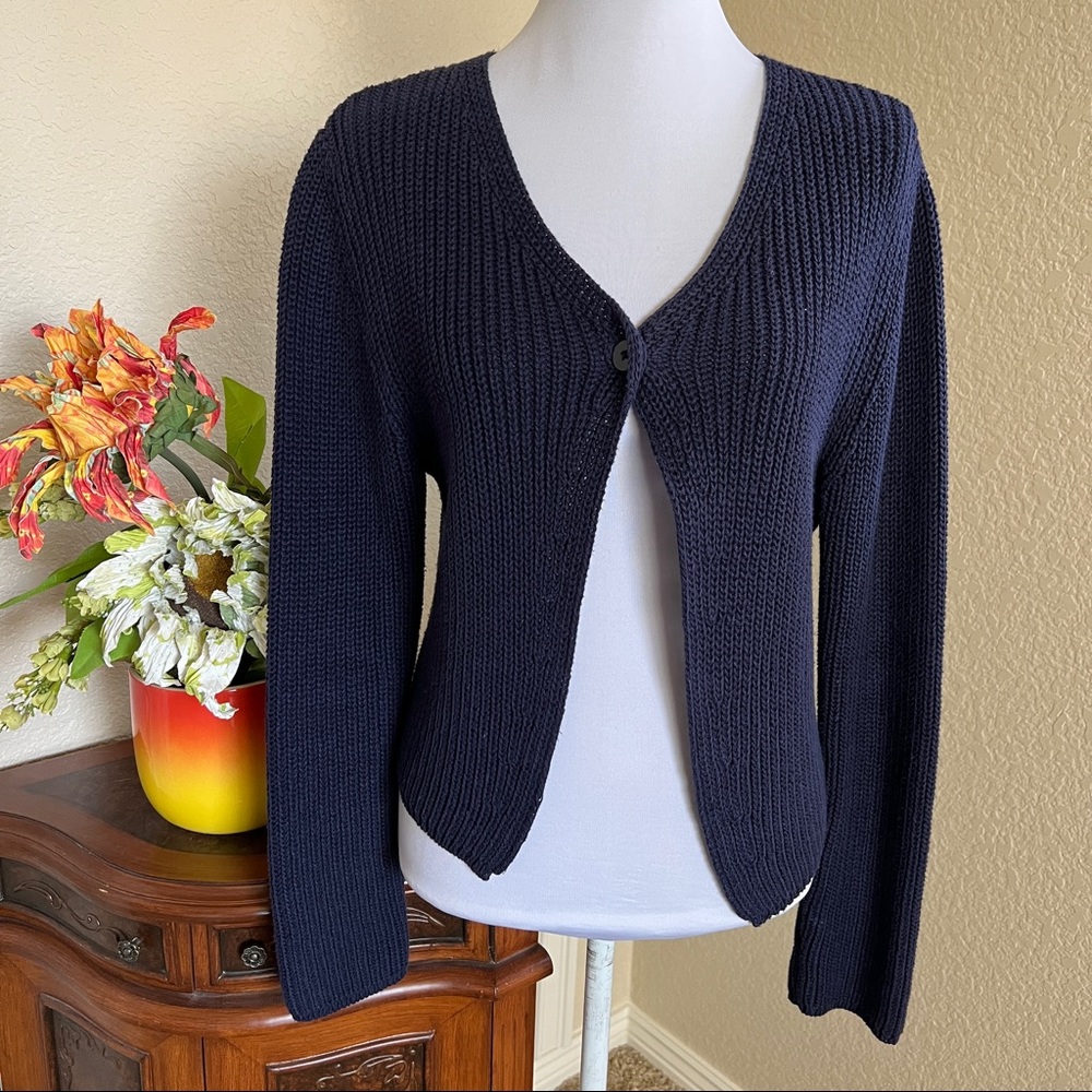 Vintage PARTNERS One Button Chunky Cardigan